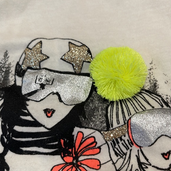 J CREW Girls Snowboard Long Sleeve T-shirt - Picture 3 of 6